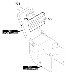 Control Panel Assembly Diagram and Parts List for 624804X79B 2000 Briggs and Stratton Snow Blower
